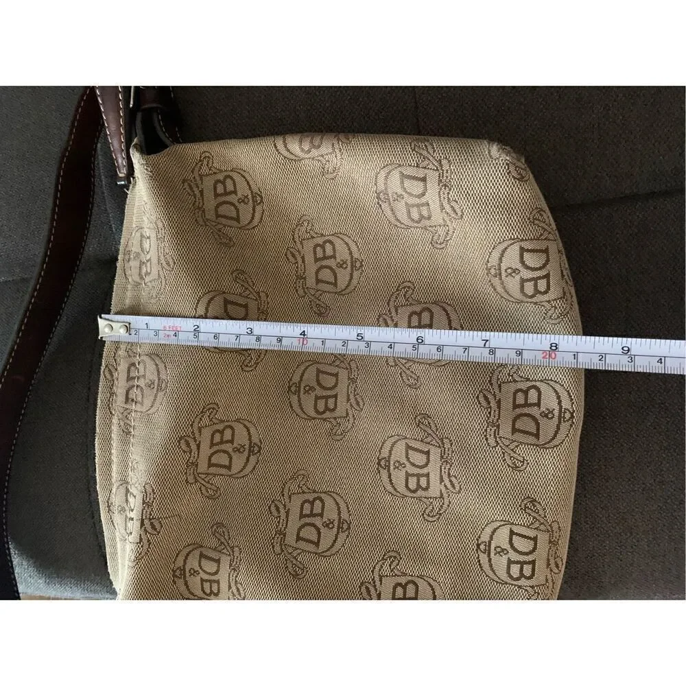 DOONEY & BOURKE Donegal Crest Tan Logo Leather Strap Jacquard vintage